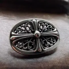 #187【あんしん鑑定済み】クラシックオーバルクロス　17号 CHROME HEARTS クラシックオーバルクロスリング 17号 鑑定済 - メルカリ