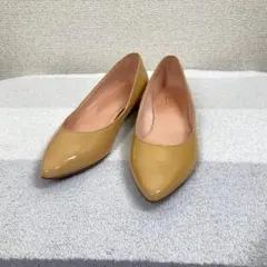 美品 オデットエオディール フラットシューズ 23cm キャメル 日本製