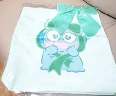 サンリオ　ハンギョドン　トートバッグ　緑　リボン　バッグ