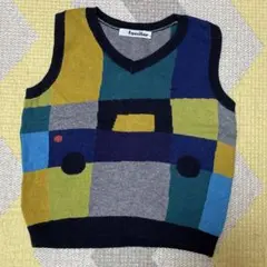familiar ファミリア 車 ニット ベスト 90