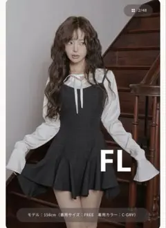 Darich レイヤードランダムヘムチェックミニワンピース FL