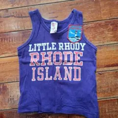 Denim Dungareeタンクトップ90 紫色 XX-SMALL