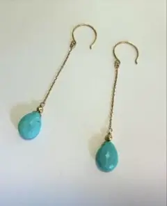 anq.K10 ターコイズピアス