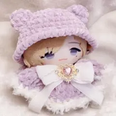にじぱぺっと にじぱぺ 10cm ぬい服 くま耳 ケープ ポンチョ - メルカリ