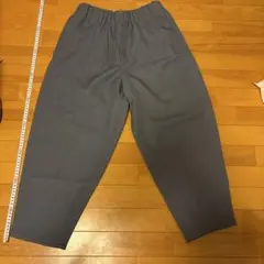 GU 水色っぽいグレースラックス ゴムウエスト