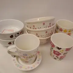 希少品 まとめ売り※ ハローキティ お茶碗 お椀 など 合計8点 - メルカリ