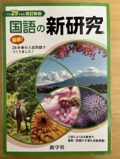 新研究　平成29年度　国語　未使用　中学