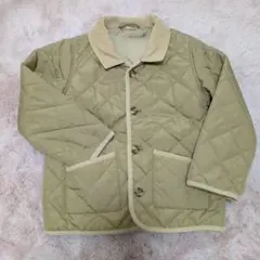 カーキ キルティングジャケット