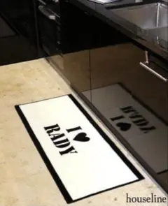 Radyラグマット 大理石 4点セット 大理石柄プリントの洗えるラグ｜通販のベルメゾンネット