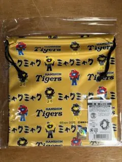 【新品未使用・未開封】阪神タイガース×ミャクミャク コラボ巾着