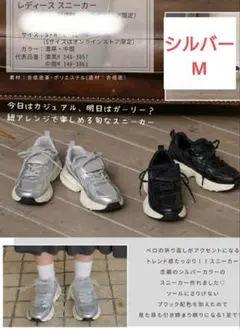 941.【Helm】taiyou シルバー スニーカー Mサイズ