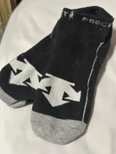 DESCENTE アンクルソックス ブラック グレーのサムネイル