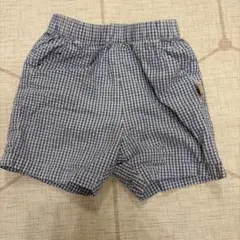 ファミリアチェック柄 ハーフパンツ 90サイズ - メルカリ
