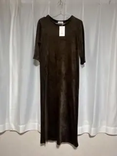 ＊新品未使用品＊UNITED ARROWS ベロアスリットワンピース