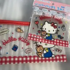 サンリオ　ハローキティ ジッパーバッグ　　クリアポーチワイド
