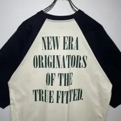 NEW ERA ニューエラ　Tシャツ　サイズL デカロゴ　バックプリント　古着のサムネイル