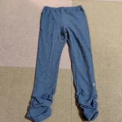 オレンジハッカ　ブルー 裾絞り ボトムス