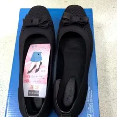 しまむらフラットシューズ ブラック　Мサイズのサムネイル