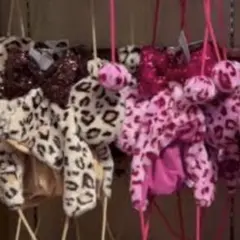 ヒョウ柄カチューシャ（ピンク・ベージュ）どちらも バラ売り可