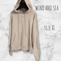 WIND AND SEA 反転ロゴフーディサイズXL 21SS ベージュのサムネイル