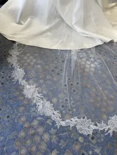 TREAT DRESSING ウェディングベール 花柄刺繍 80×250cm - メルカリ