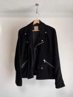 トゥモローランド　黒　ジャケット　革ジャン　36 美品　羊皮　本革 トゥモローランド 黒 ジャケット 革ジャン 36 美品 羊皮 本革