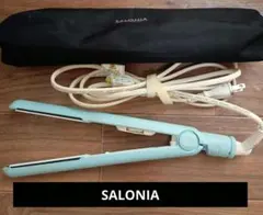 SALONIA ストレートヘアアイロン ブルー　限定　サロニア