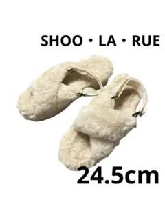 ★新品★SHOO-LA-RUE シューラルー フェイクファースリッパサンダル