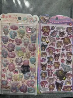 【正規品】うるちゅるポップシール　サンリオ　日焼けキティ　キャラクター