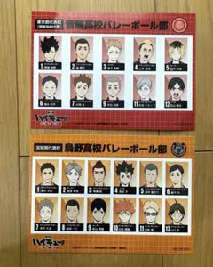 劇場版ハイキュー!!ゴミ捨て場の決戦 第6弾 入場者特典 選手名鑑風ブロマイド