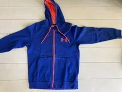 Under Armour フルジップパーカー S M青/オレンジ