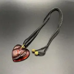 baccarat バカラ クリスタルハート ネックレス ピンク 刻印有