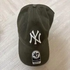 NY キャップ カーキ