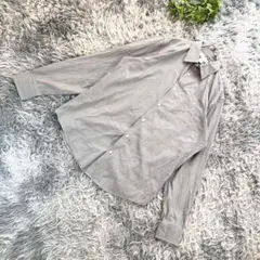 Calvin Klein【M】グレー 長袖 シャツ 無地 シンプル 定番 美品良のサムネイル