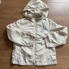 フード付きパーカー クリーム色130