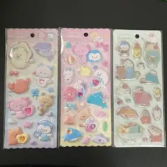つぶらな瞳のぷくぷくシール 3枚セット 新品未使用メルカリ便　なまがき　水族館のサムネイル