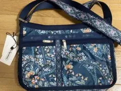 レスポートサック　タグ付き新品　ペイズリー柄ショルダーバッグ　ポーチ付き　大容量