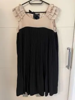 【LABORATORY WORK】バイカラーワンピース　パーティドレス