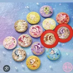 おジャ魔女どれみ　刺繍缶バッチ　はづき　おんぷ