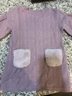 BeBe 薄紫 ワンピース 100