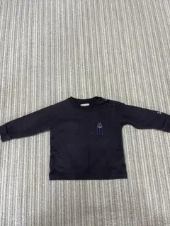 Lee 刺繍ポケット ブラック長袖Tシャツ