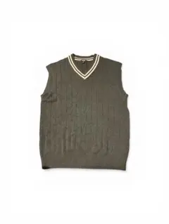 ダークグレー Vネック ノースリーブベスト Lサイズ ユニクロ UNIQLO