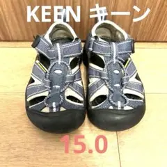 KEEN ウォーター シューズ キッズサンダル 15cm ネイビー ブルーデプス