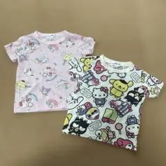 サンリオTシャツ2枚セット 90サイズ 女の子 マイメロ キティ プリン クロミ