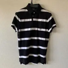 ポロラルフローレン ポロシャツ 黒と白のストライプ