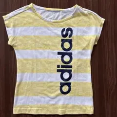 adidas Tシャツ ボーダー イエローのサムネイル