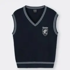 美品◾️GU×HarryPotter レイブンクロー Ｍ　ニットベスト ネイビのサムネイル
