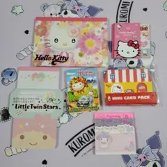 ハローキティ サンリオキャラクター　メモ帳　付箋セット　訳あり