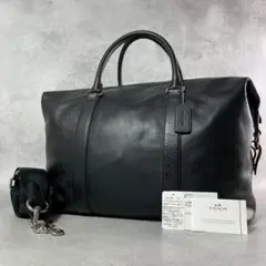 廃盤品✨ COACH ボストンバッグ 2way 大容量 ブラック レザー