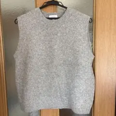 BEAUTY&YOUTH グレー ニットベスト M